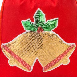 Sacchetti di velluto 26 x 35 cm - Natale - campana Sacchetto di Natale