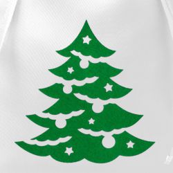 Sacchetti in raso 26 x 35 cm - albero di Natale Sacchetti in raso