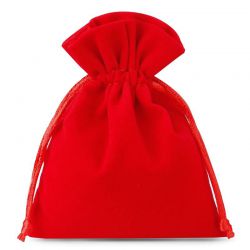 Sacchetti di velluto 6 x 8 cm - rosso Sacchetti da matrimonio