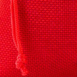Sacchetti di juta 15 x 20 cm - rosso Per bambini