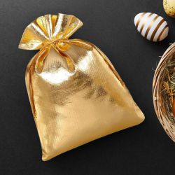 Sacchetti metallizzato 12 x 15 cm - oro Sacchetti oro