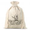 Sacchetto tipo lino 26 x 35 cm on stampa pasquale di coniglietti vintage San Valentino