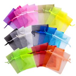 Sacchetti di organza 6 x 8 cm - mix di colore Kits
