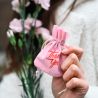 Sacchetti di velluto 9 x 12 cm - rosa chiaro Festa della Donna
