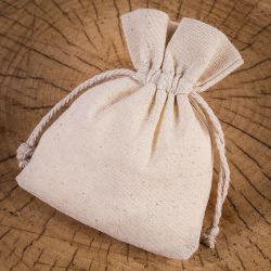 Sacchetti di cotone 6 x 8 cm - naturale Lavanda e fragranze essiccate