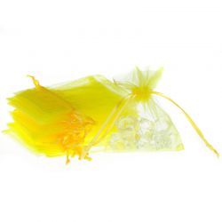 Sacchetti di organza 8 x 10 cm - giallo Pasqua