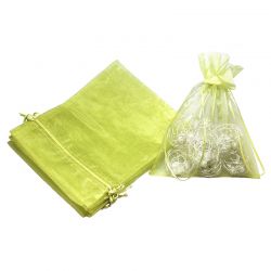 Sacchetti di organza 15 x 20 cm - verde Saponette