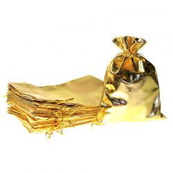 Sacchetti metallizzato 18 x 24 cm - oro Sacchetti medi
