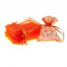Sacchetti di organza 7 x 9 cm - arancione Pasqua