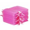 Sacchetti di organza 8 x 10 cm - rosa San Valentino