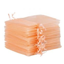 Sacchetti di organza 8 x 10 cm - salmone Sacchetti da matrimonio