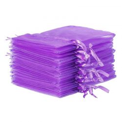 Sacchetti di organza 8 x 10 cm - viola Lavanda e fragranze essiccate