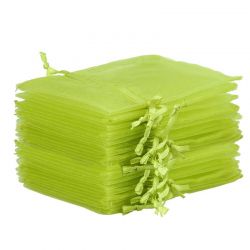 Sacchetti di organza 8 x 10 cm - verde Lavanda e fragranze essiccate
