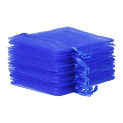 Sacchetti di organza 7 x 9 cm - blu Lavanda e fragranze essiccate
