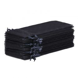 Sacchetti di organza 11 x 20 cm - nero Sacchetti neri