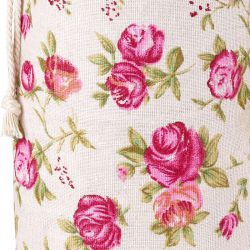 Sacchetti tipo lino con stampa 16 x 37 cm - naturale / rosa San Valentino