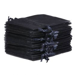 Sacchetti di organza 40 x 55 cm - nero Sacchi di organza