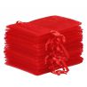 Sacchetti di organza 13 x 18 cm - rosso Sacchetto di Natale