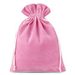 Sacchetti di velluto 12 x 15 cm - rosa chiaro Sacchetti rosa