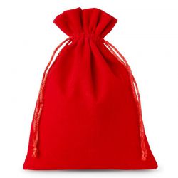 Sacchetti di velluto 18 x 24 cm - rosso Sacchetti di velluto