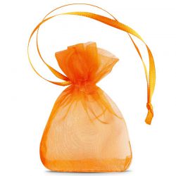 Sacchetti di organza 7 x 9 cm (SDB) - arancione Sacchetti arancioni