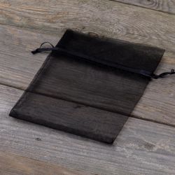 Sacchetti di organza 12 x 15 cm - nero Lavanda e fragranze essiccate