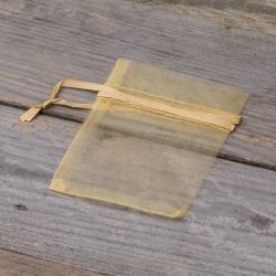 Sacchetti di organza 7 x 9 cm (SDB) - oro San Valentino