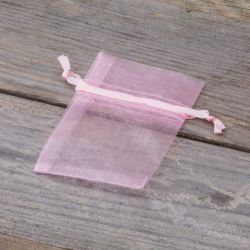 Sacchetti di organza 6 x 8 cm - rosa chiaro Lavanda e fragranze essiccate