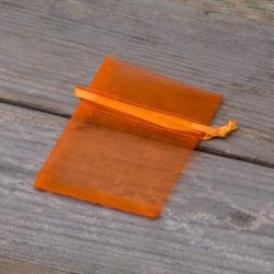 Sacchetti di organza 6 x 8 cm - arancione Lavanda e fragranze essiccate