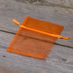 Sacchetti di organza 8 x 10 cm - arancione Halloween