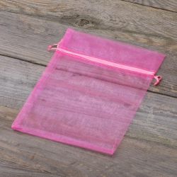 Sacchetti di organza 15 x 20 cm - rosa Battesimo