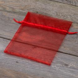 Sacchetti di organza 12 x 15 cm - rosso Lavanda e fragranze essiccate