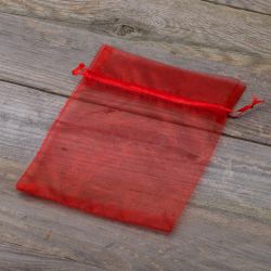 Sacchetti di organza 15 x 20 cm - rosso San Valentino