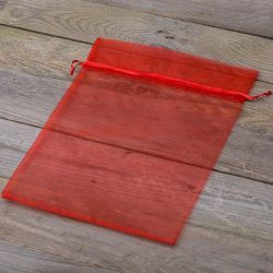 Sacchetti di organza 30 x 40 cm - rosso Sacchi con chiusura rapida e semplice