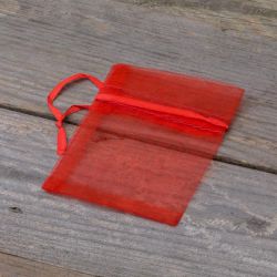 Sacchetti di organza 7 x 9 cm (SDB) - rosso San Valentino