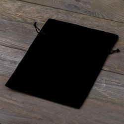 Sacchetti di velluto 18 x 24 cm - nero Sacchetti neri