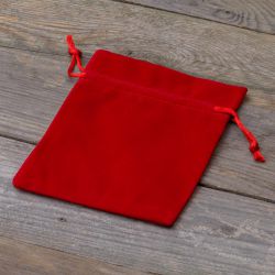 Sacchetti di velluto 12 x 15 cm - rosso Sacchetti medi