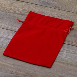 Sacchetti di velluto 18 x 24 cm - rosso San Valentino