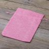 Sacchetti di juta 18 x 24 cm - rosa chiaro Per bambini