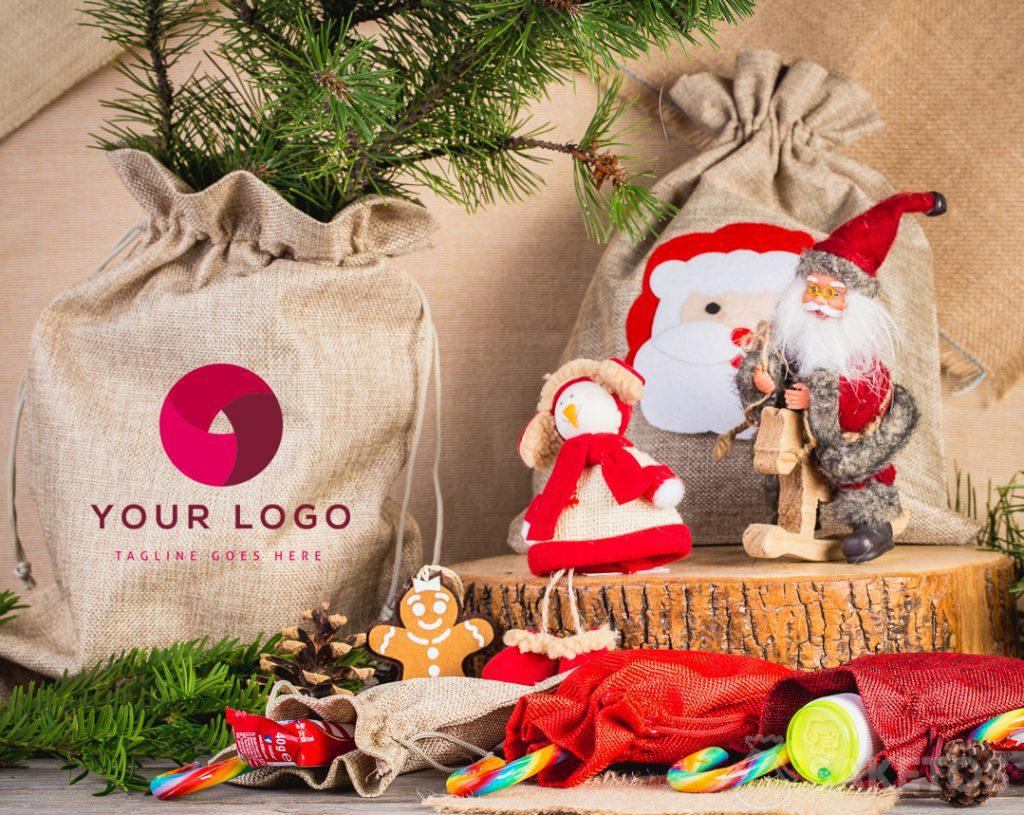 Christmassy bags con logo