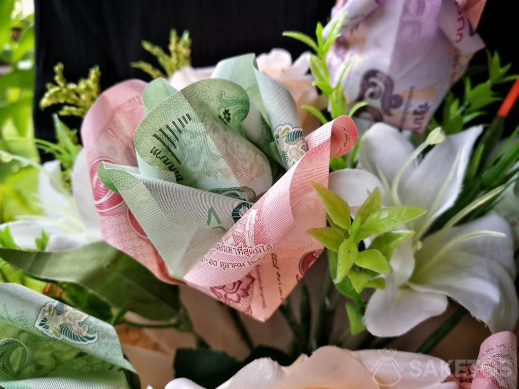 Bouquet di banconote - origami