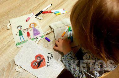 Sacchetti di lino per decorazioni: divertimenti fatti a mano per bambini