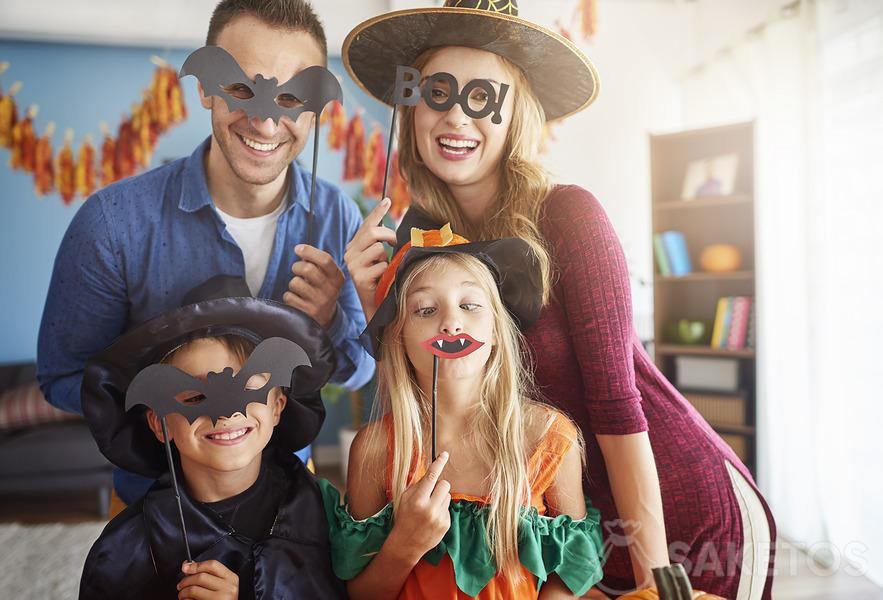 Cabina fotografica per feste - Divertimento di Halloween per i bambini