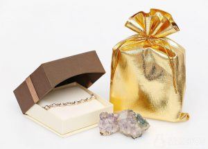 sacchetti per gioielli in oro