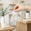 Piccoli sacchetti in organza per gioielli, braccialetti e piccoli regali.