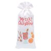 Sacchetto di raso 16 x 37 cm con stampa - vin brulé Sacchetto di Natale