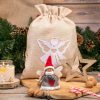 Sacco di iuta 26 x 35 cm – angioletto bianco Sacchetti di juta