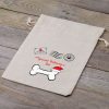 Sacco tipo lino 35 x 50 cm con stampa Natale