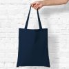 Borsa in cotone 38 x 42 cm con manici lunghi - blu Sacchetti blu