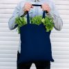 Borsa in cotone 38 x 42 cm con manici lunghi - blu Per un animale domestico